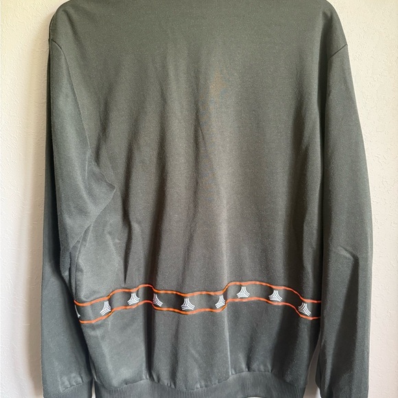Men’s L Green Adidas Long Sleeve Full Zip Athletic Jacket - Picture 7 of 7